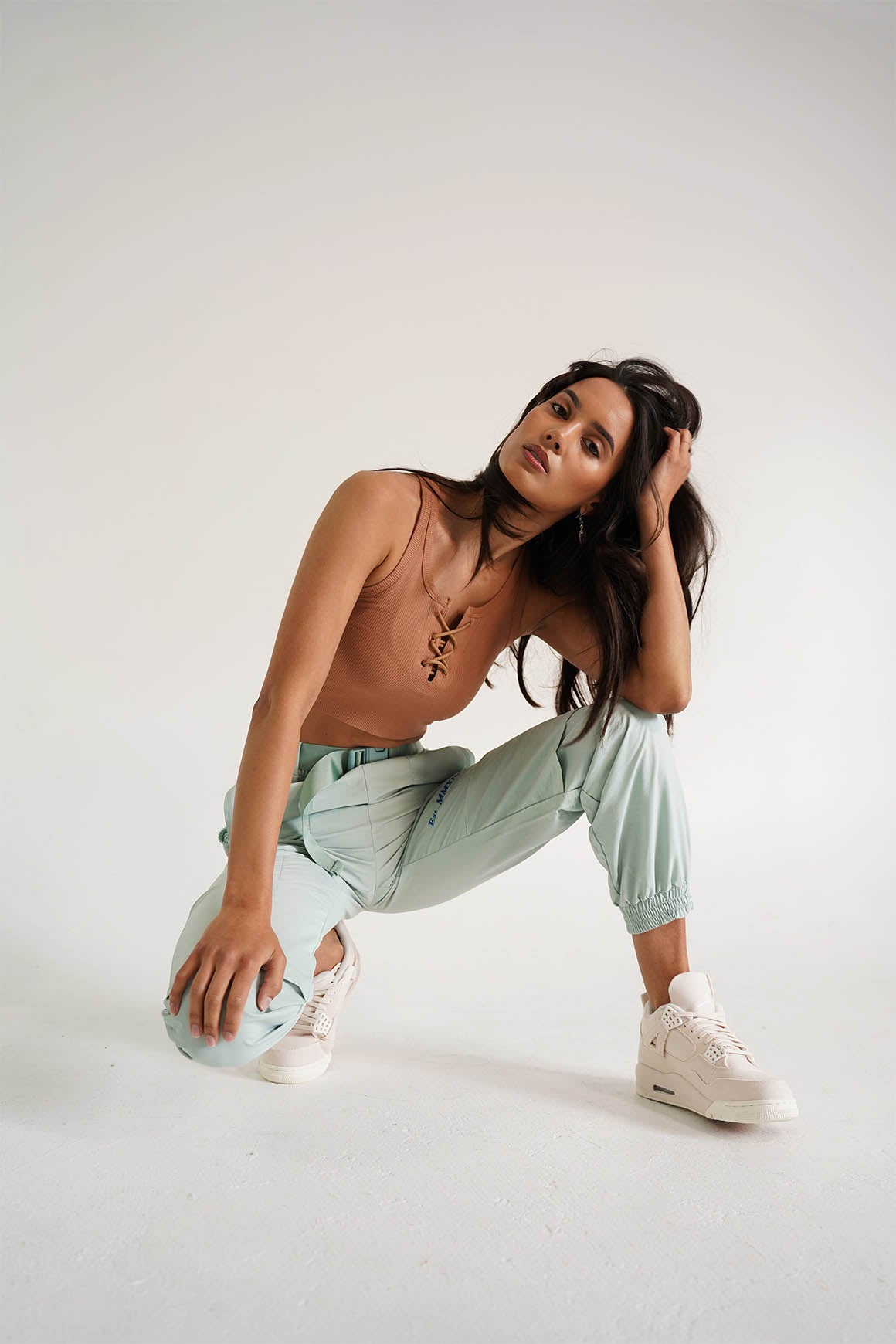 Classic Lace Up Rib Tank